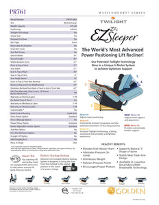 EZ Sleeper MaxiComfort with Twilight, Lift Chair - Scooters and more